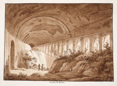 Portico of the Villa Maecenas, 1833 by Agostino Tofanelli